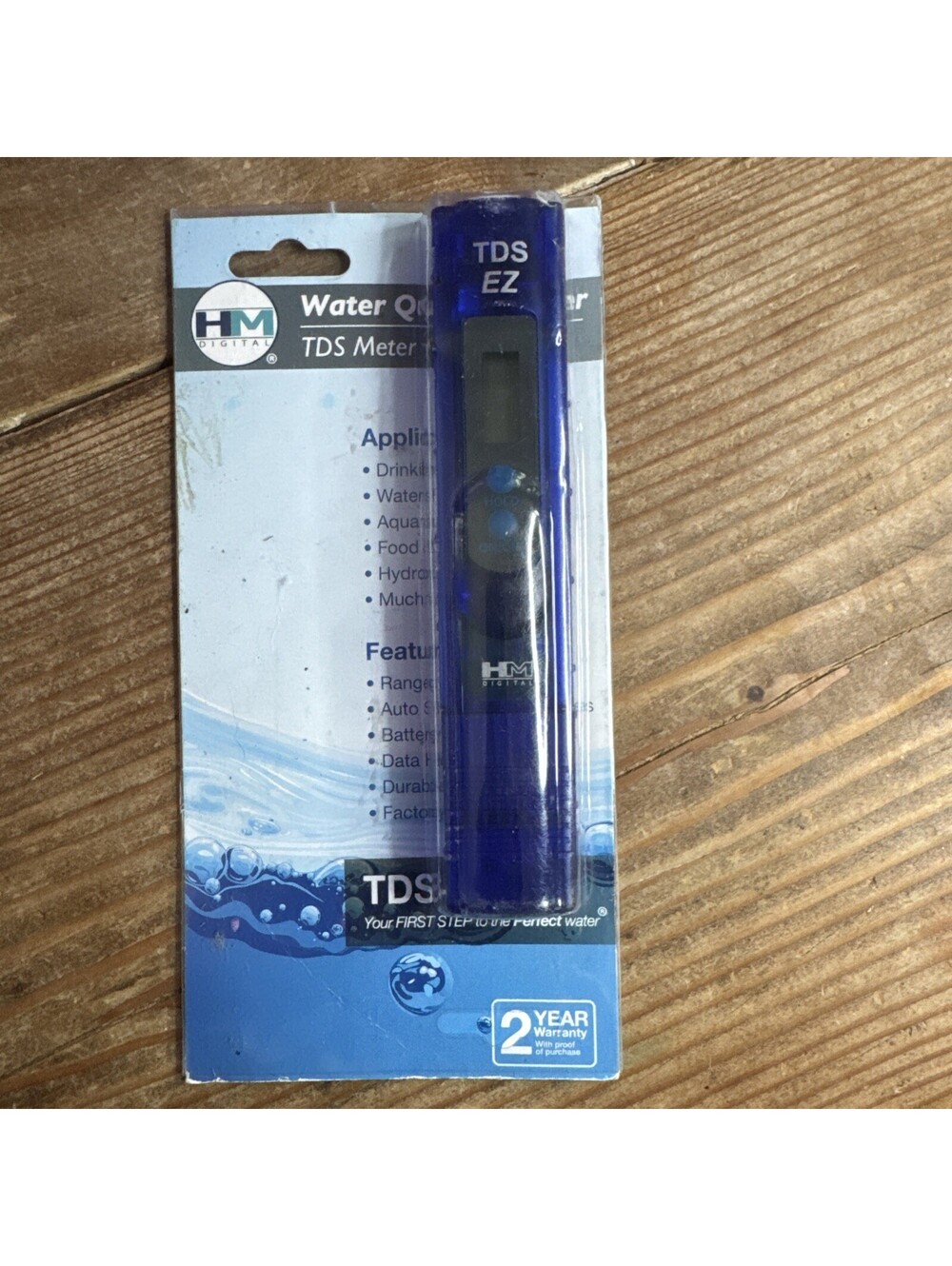 HM Digital TDS-EZ PPM Meter/Tester, Water Quality Purity Test Hydroponics Filter